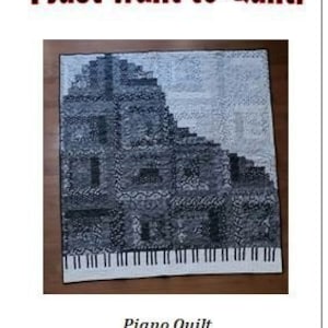 Piano Quilt Pattern - Log Cabin -  2 dollars from each sale to Christopher Reeve Foundation