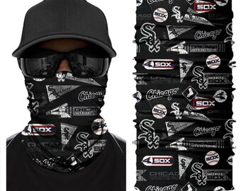 Chicago White Sox Gezichtsbedekking & Hals Gaiter - Wasbaar en herbruikbaar All-In-One Face Shield, Hoofdband, Nek Warmer, Bandana (Unisex)