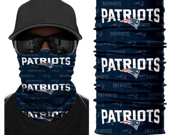 New England Gezichtsbedekking & Hals Gaiter - Wasbaar en herbruikbaar All-In-One Face Shield, Hoofdband, Nek Warmer, Bandana (Unisex)