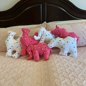 Sprinkled Animal Cookie Throw Pillows