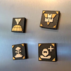 Helldivers 2 Inspired Mission Stratagem Magnets - 4 pack Bundle - 3D Printed