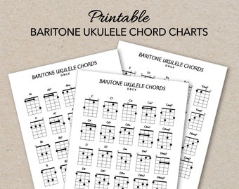 Printable Chord Chart For Baritone Ukulele