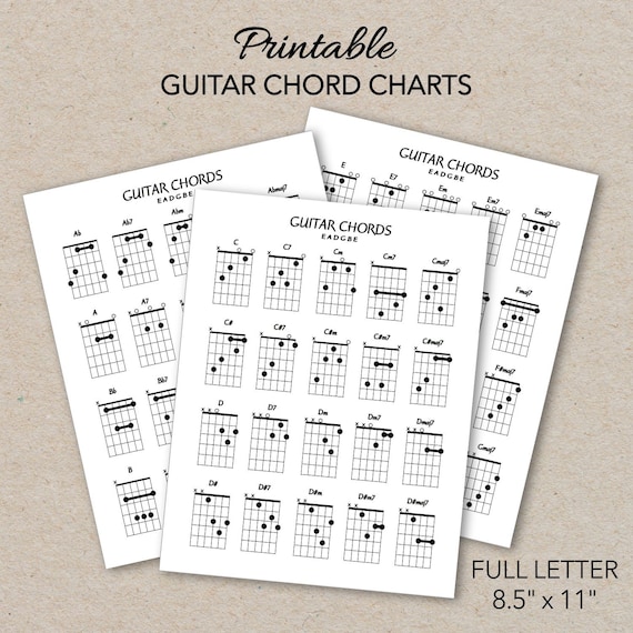 Full Guitar Chords Chart Pdf