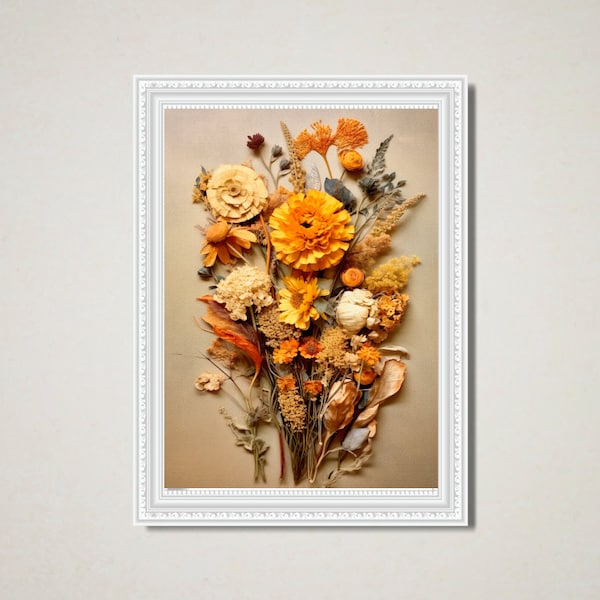 Dried Flower Wall Decor Etsy