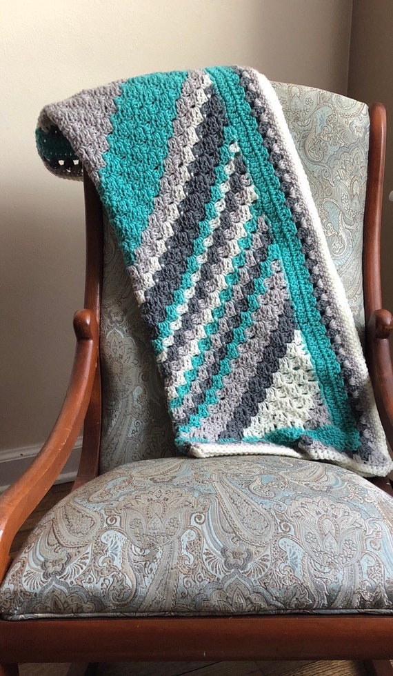 Cozy Striped Baby Blanket Etsy