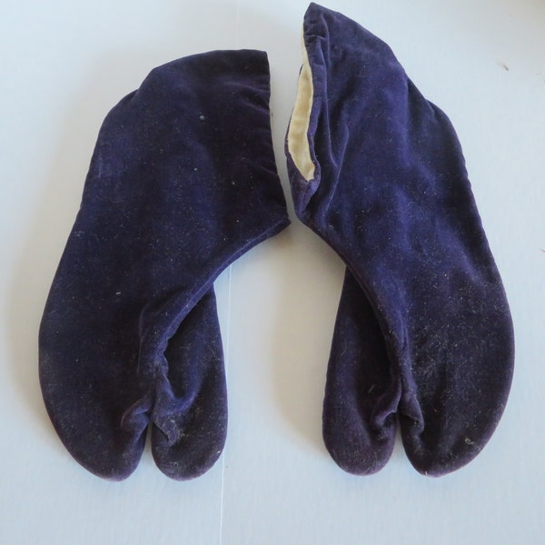 Japanese Tabi Slippers Split Toe, Vintage
