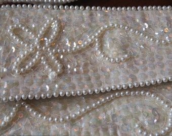 Sequence & Pearls Clutch Bag
