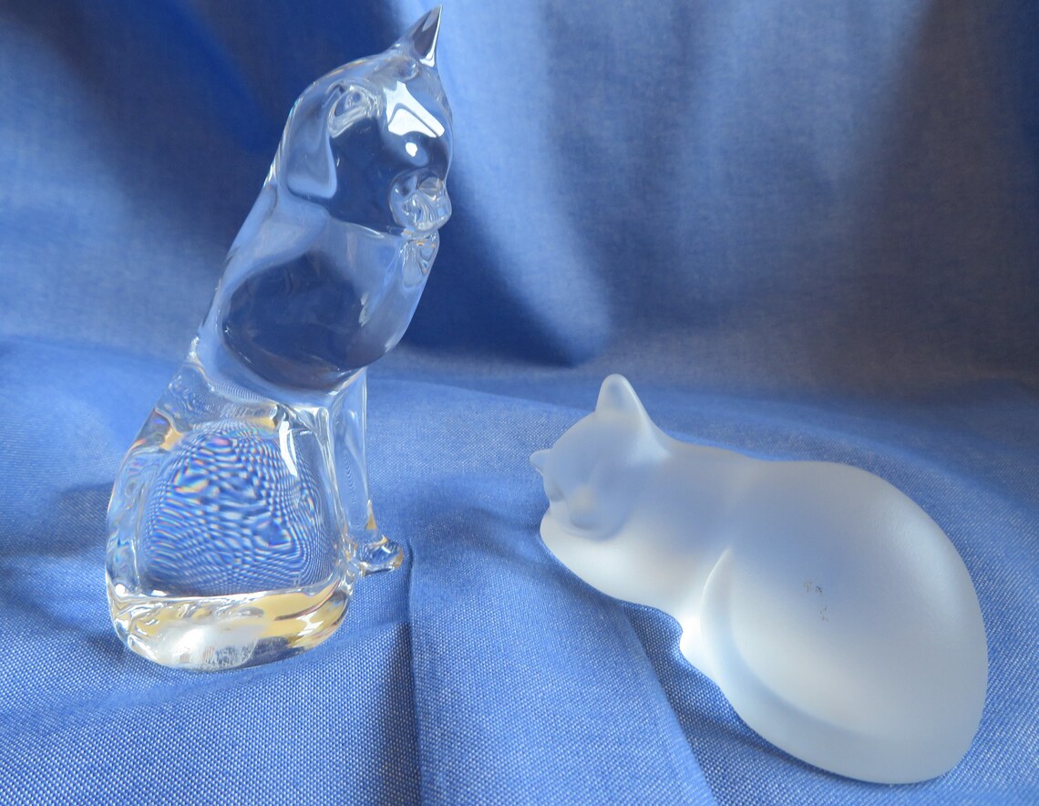 lenox glass cat figurines