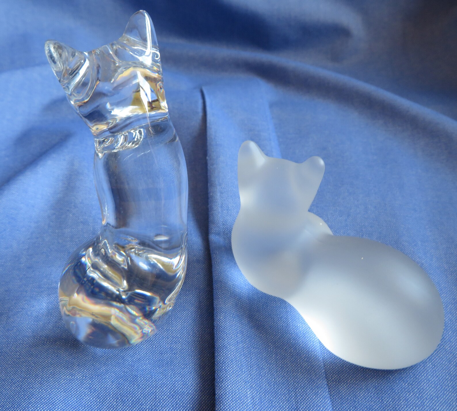 lenox glass cat figurines