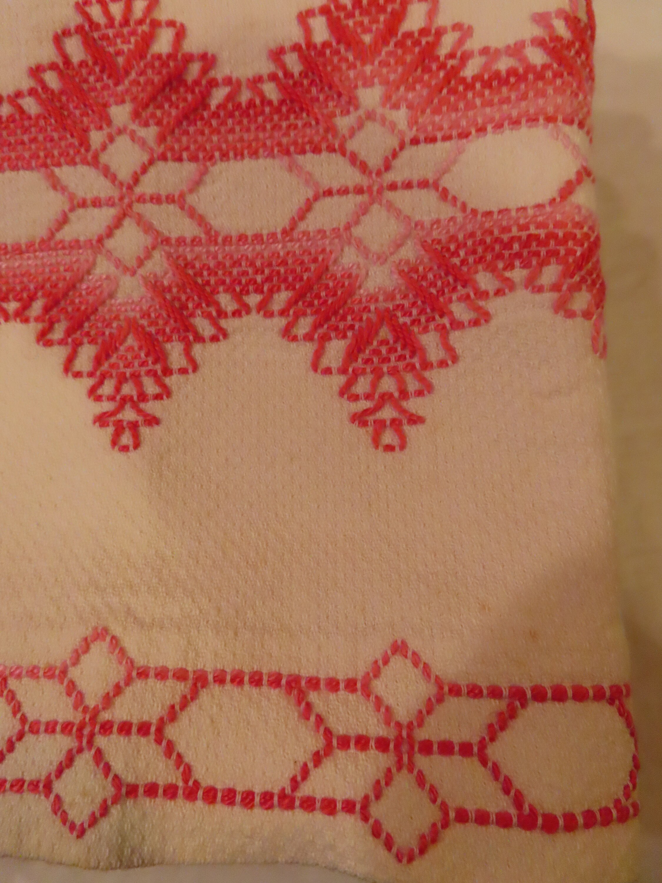 5 embroidered hand towels vintage set Etsy