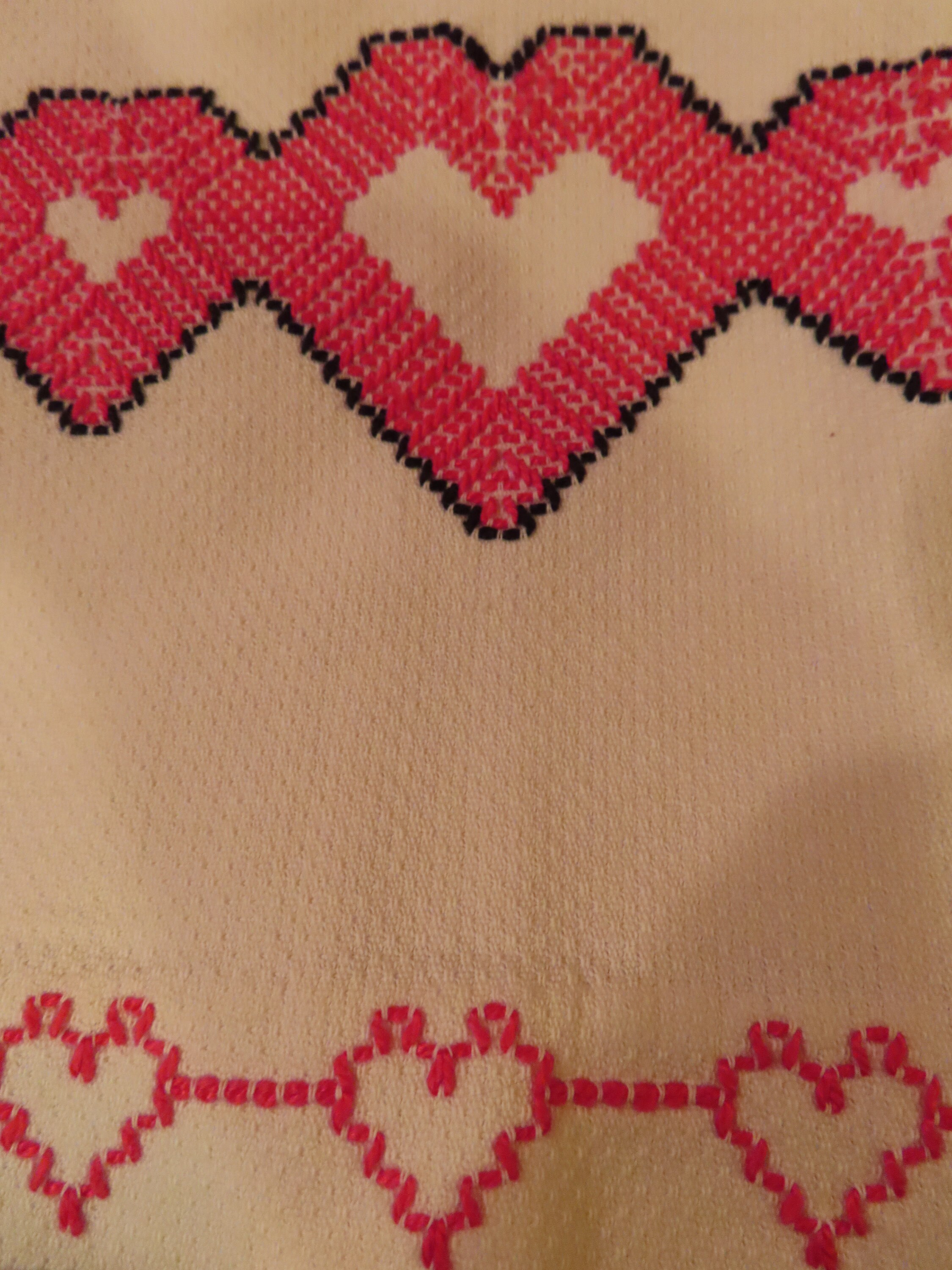 5 embroidered hand towels vintage set Etsy