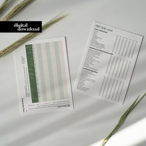Pakiet DBT: ściągawka DBT, umiejętności DBT, Borderline, BPD, megapakiet DBT, wydruk o zdrowiu psychicznym, wystrój gabinetu terapeutycznego, zasoby terapeutyczne