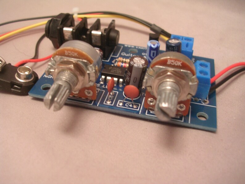 Mini 9V Cigar Box Amp Board and Wiring Harness Custom