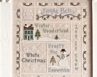 COUNTRY COTTAGE NEEDLEWORKS "Snowflake Serenade" Counted Cross Stitch Pattern~Winter Cross Stitch Pattern~Snow Cross Stitch Pattern