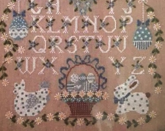 CUORE e BATTICUORE "Easter Sampler" Counted Cross Stitch Pattern~Italian Cross Stitch Pattern~Easter Embroidery~Spring Cross Stitch Pattern