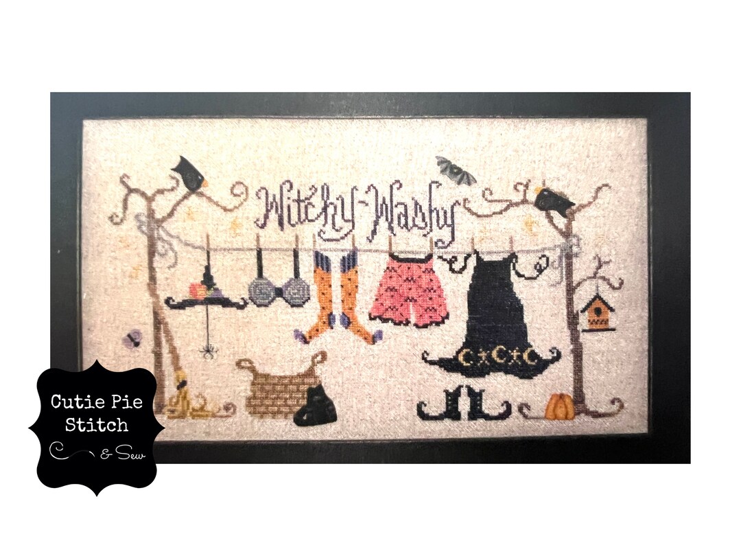 RAISE the ROOF DESIGNS witchy Washy Counted Cross Stitch Pattern With ...