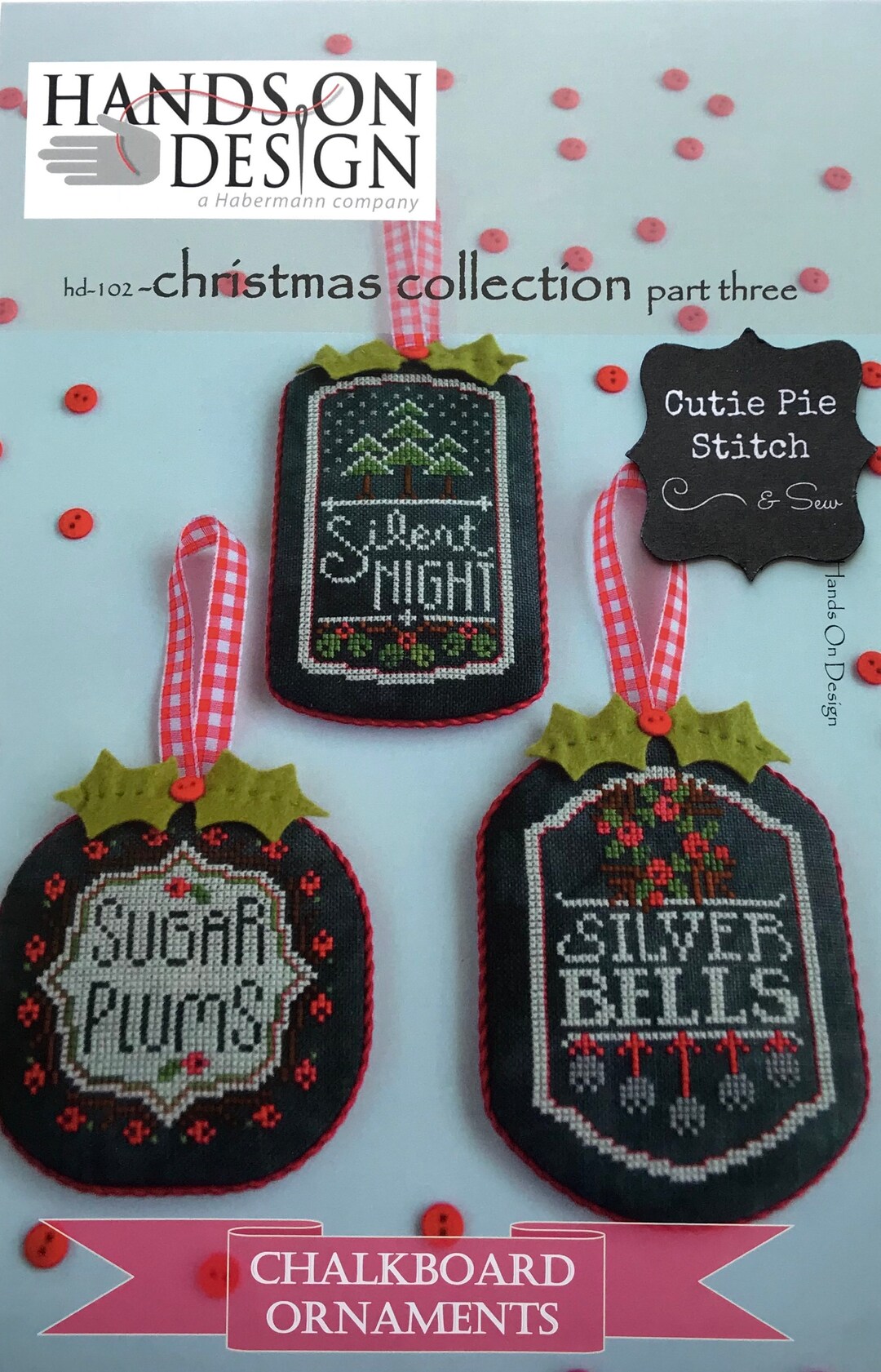 HANDS ON DESIGN christmas Collection Chalkboard Ornaments Part 3