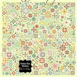 CAROLYN MANNING DESIGNS &quot;Flower a Day Stitch Along&quot;~Floral Cross Stitch~Cross Stitch Pattern~Carolyn Manning Stitch Along Flowers~Floral