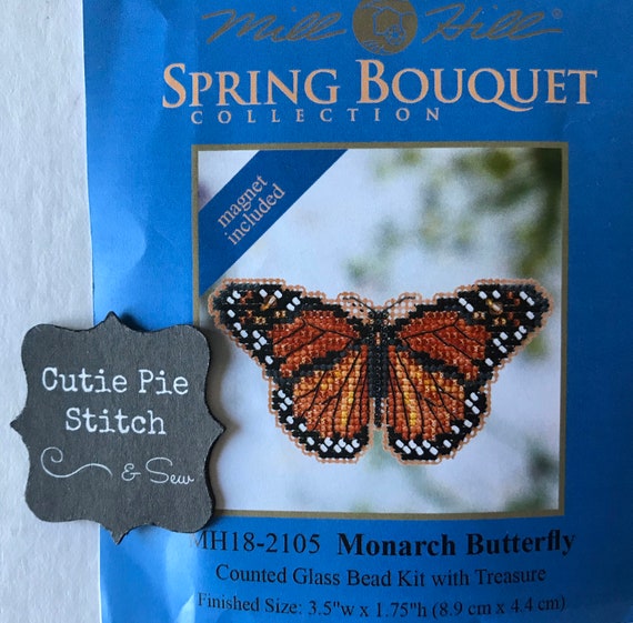 MILL HILL monarch Butterfly Beaded Counted Cross Stitch Magnet Kitbutterfly  Cross Stitch Kitbutterfly Magnet Kitmonarch Butterfly Kit -  Finland
