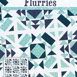 Quilt Pattern CLEARANCE IT&#39;S Sew EMMA &quot;Flurries&quot; Multi Size Quilt Pattern~Crib Quilt Pattern~Lap Quilt Pattern Multi-Size Quilt Pattern