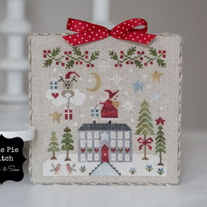 CLEARANCE COLLECTION TRALALA "Merry Christmas" Counted Cross Stitch Pattern~Christmas Cross Stitch~Santa Claus~Winter Cottage~Reindeer~Snow