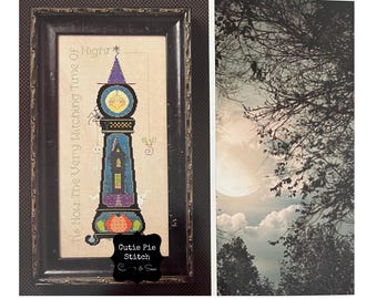 CRICKET COLLECTION "Witching Time" Counted Cross Stitch Pattern~Halloween Cross Stitch~Witching Time