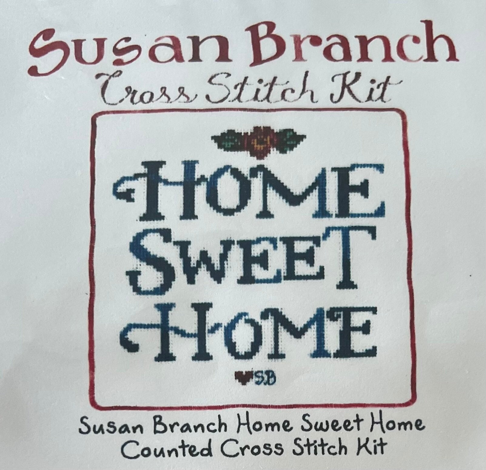 POSY COLLECTION Susan Branch home Sweet Home Counted Cross Stitch