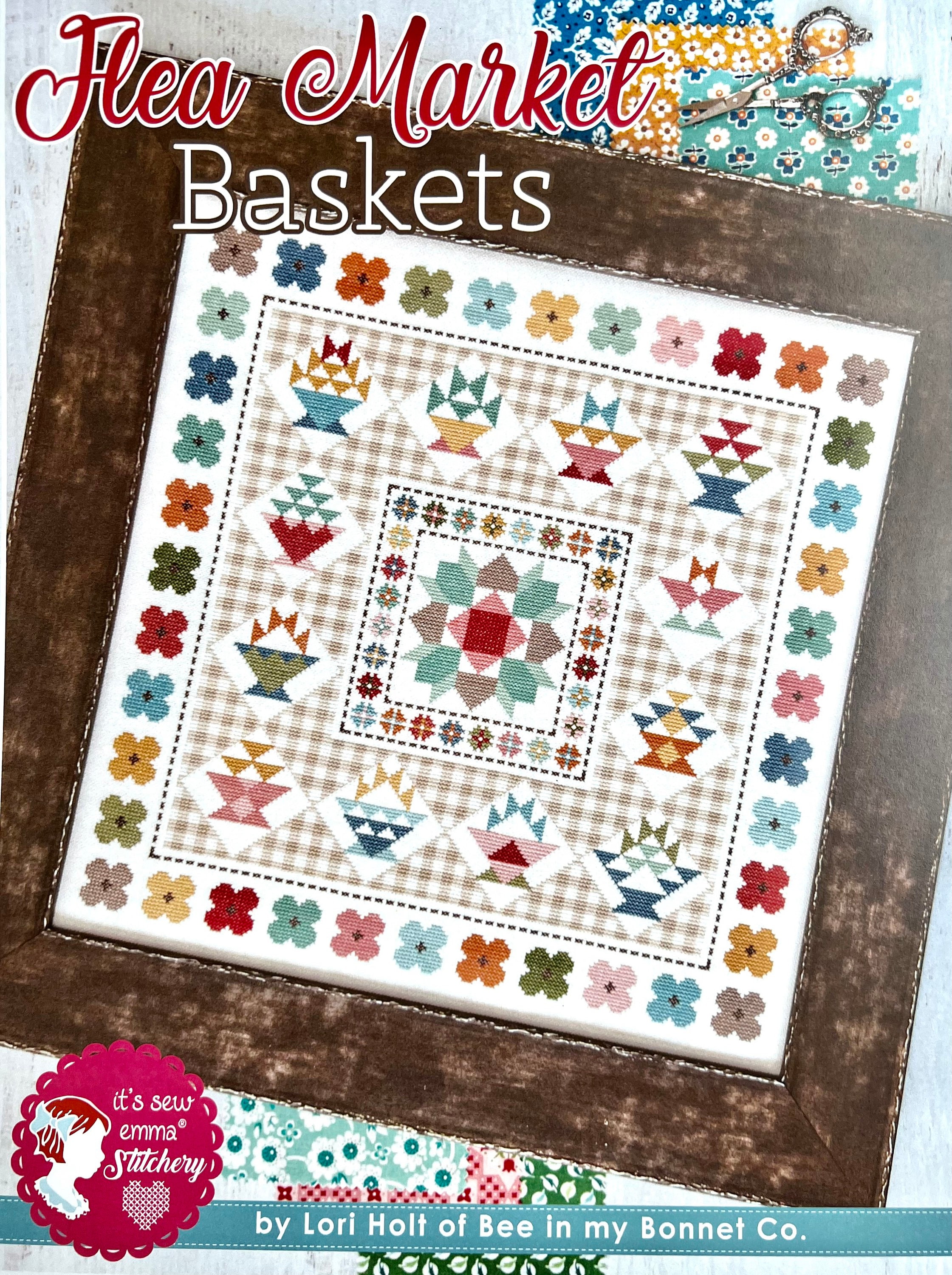 ITS SEW EMMA flea Market Baskets Counted Cross Etsy