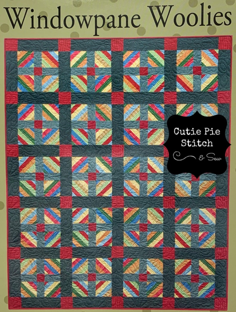 BONNIE SULLIVAN Windowpane Woolies Quilt Pattern | Etsy