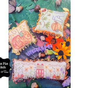 CLEARANCE SHEPHERD&#39;S BUSH &quot;Autumn Trifles&quot; Counted Cross Stitch Pattern by Shepherd&#39;s Bush with Buttons~Thanksgiving Cross Stitch