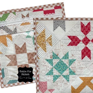 Project Bag Quilted Vinyl Front Zippered Storage for Sewing, Embroidery, Cross Stitch, Crochet, Quilting, Unique Gift for Crafters