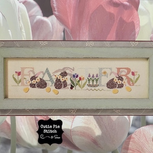 CRICKET COLLECTION &quot;Easter&quot; Counted Cross Stitch Pattern~Spring Cross Stitch~Easter Bunny Cross Stitch~Easter Embroidery~Spring Decor