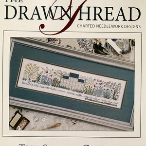 THE DRAWN THREAD "the Spring Garden" Counted Cross Stitch Pattern ...
