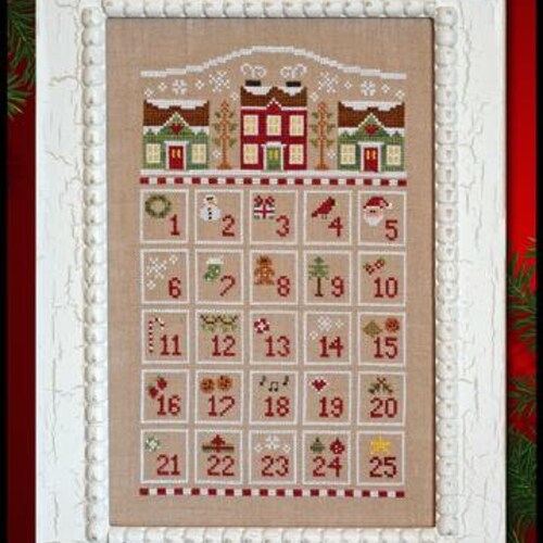 Advent Calendar Cross Stitch Pattern Holiday Christmas Decor Etsy