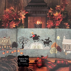 CRICKET COLLECTION &quot;Sleepy Hollow&quot; Counted Cross Stitch Pattern~Halloween Cross Stitch~Legend of Sleepy Hollow Cross Stitch Pattern
