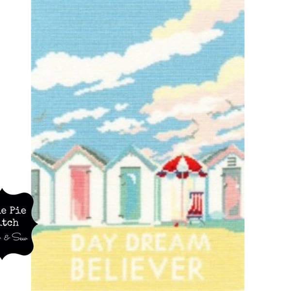 BOTHY THREADS "Vintage Beach Huts" Counted Cross Stitch KIT~Coastal Cross Stitch Kit~Complete Cross Stitch Kit~Daydream Believer Beach Huts