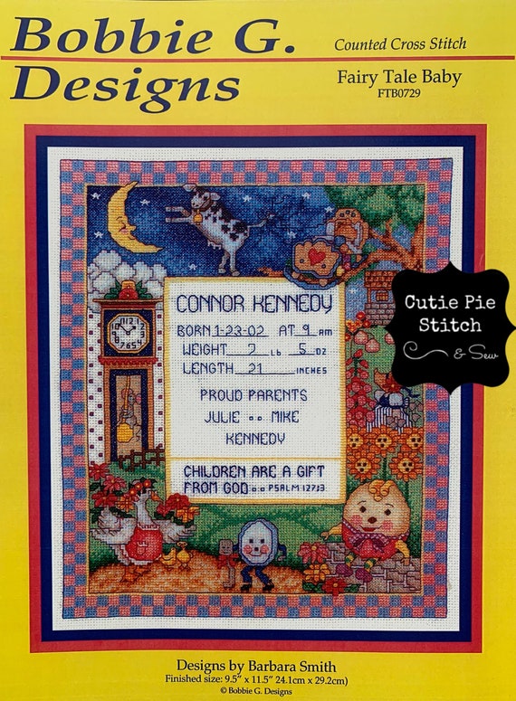 Bobbie G Designs Fairy Tale Baby Counted Cross Etsy
