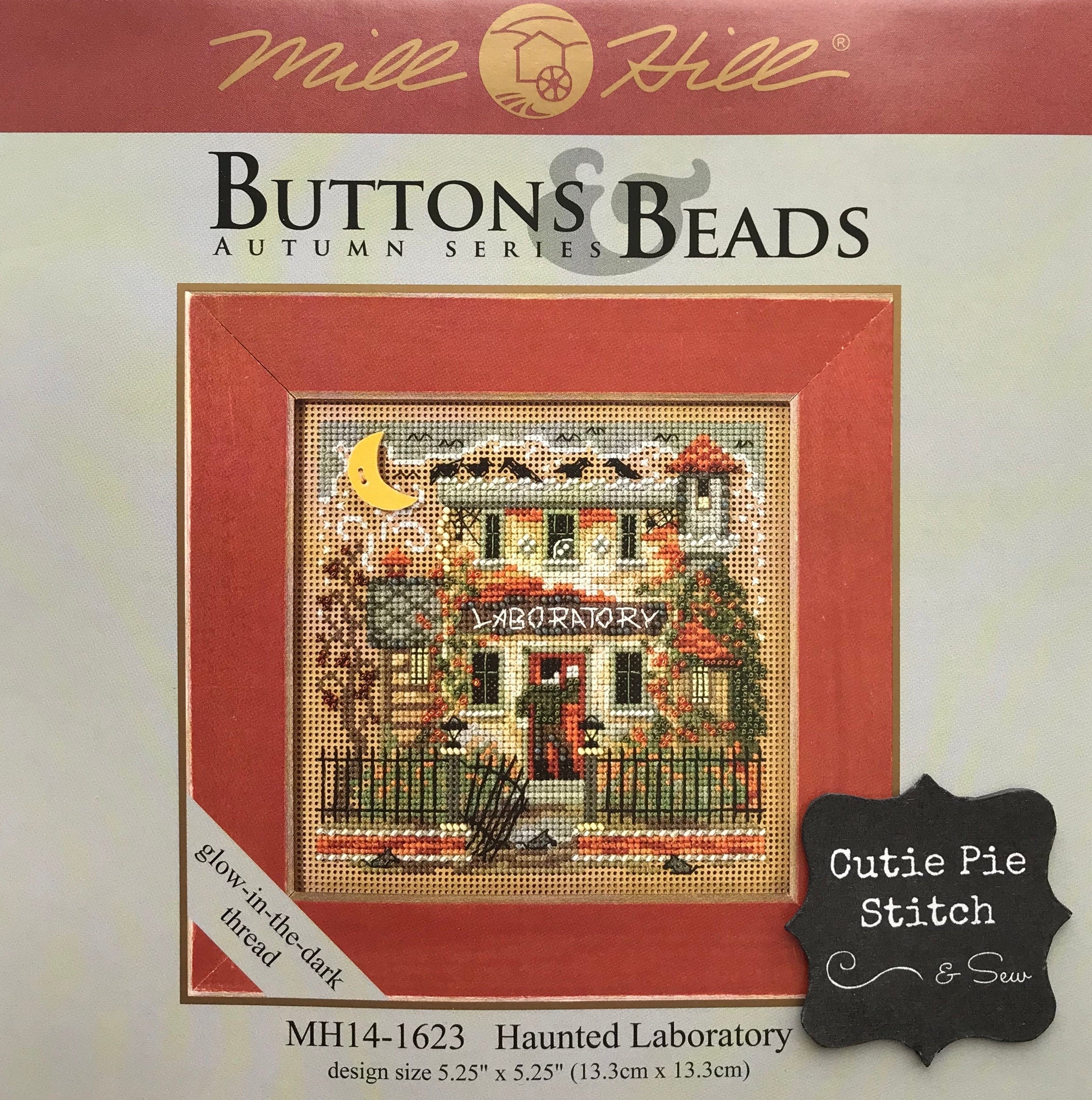 Mill Hill Haunted Laboratory Cross Stitch Kit Buttons & Beads MH141623