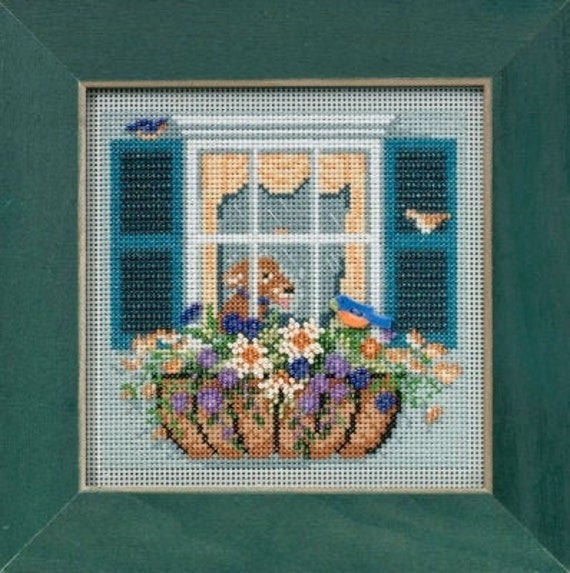 Mill Hill Window Box Cross Stitch Kit Buttons & Beads MH145104