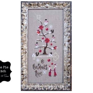 BARBARA ANA DESIGNS &quot;O Christmas Tree&quot; Counted Cross Stitch Pattern~Christmas Cross Stitch~Snow Cross Stitch Pattern~Christmas Tree