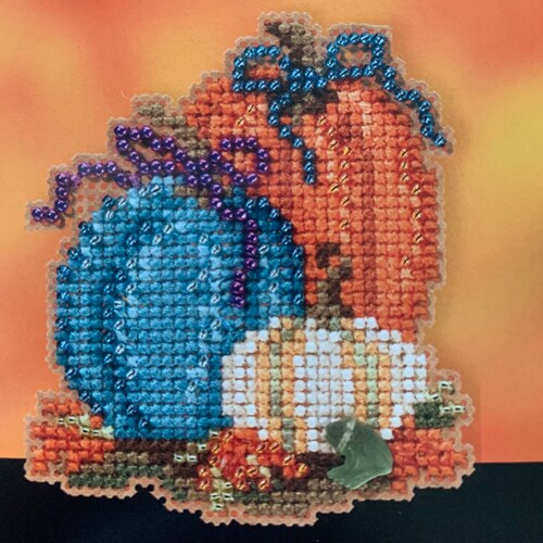 Mill Hill Harvest Corn Kreuzstich Set - Herbst Design Mit Perlen Und Knöpfen