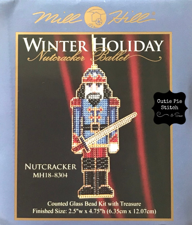 MILL HILL Nutcracker Beaded Cross Stitch Kit by Etsy