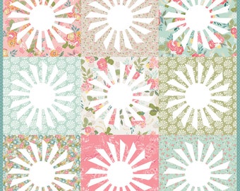 Quilt Pattern LIVE LOVE SEW "Windmills" Quilt Pattern Windmills Quilt Pattern~Farmhouse Quilt Pattern~Dresden Plate Windmill Quilt Pattern