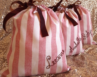 Reusable Gift Bag - Candy Cane Wrapping For Presents