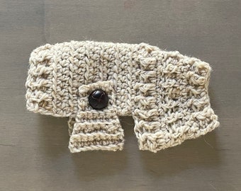 Tiny dog/puppy sweater in 100% Donegal Tweed Wool - for small dogs 1.5. - 2 pounds