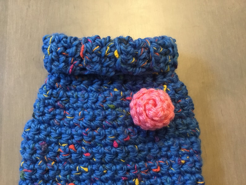 Tiny teacup dog/puppy sweater blue or pink for dogs 2-3 pounds. image 5