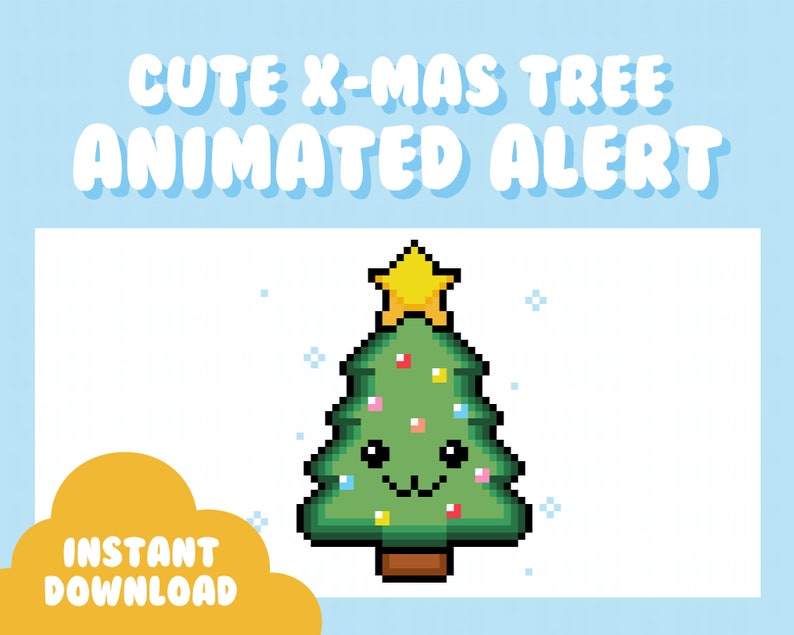 Animated Twitch Stream Alert Cute Christmas Tree Pixel Art - Etsy