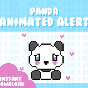Alerta animada de Twitch Stream / Lindo Panda