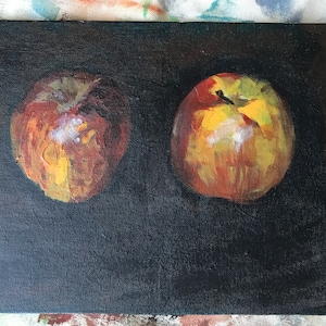 Impressionist Apple Still Life