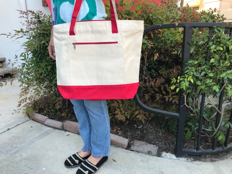 Teacher Canvas Tote Bags Book Bag Personalized Custom Teacher Totes Best Teacher Ever Teacher Gift
